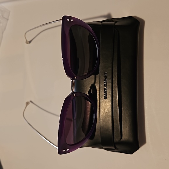 NWT Authentic Isabel Marant violet sunglasses with case and cleaning cloth - Picture 2 of 11